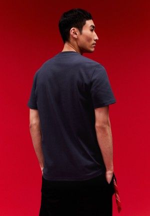 ARMEDANGELS MAARKOS FC Heavyweight T-Shirt Relaxed Fit made of Organic Cotton Mix Night Sky | 5918-STYBN