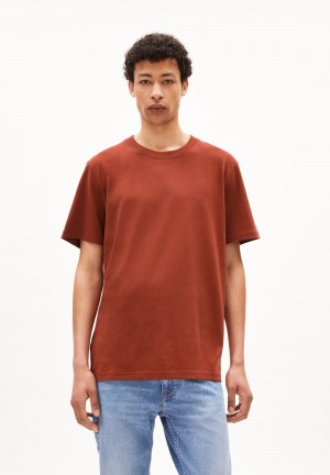 ARMEDANGELS MAARKOS Heavyweight T-Shirt Relaxed Fit made of Organic Cotton Mix Dunkel | 1249-BDANS