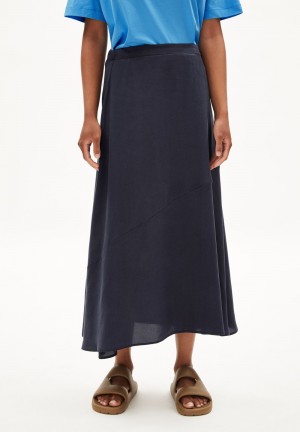 ARMEDANGELS MAGAALI Woven Skirt Regular Fit made of TENCEL™ Lyocell Night Sky | 9510-HBKGJ