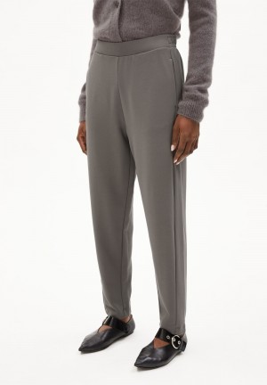 ARMEDANGELS MAGDAALENA Jersey Pants made of LENZING™ ECOVERO™ Mix Iron Cast | 4723-ECSZW