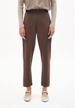 ARMEDANGELS MAGDAALENA Jersey Pants made of LENZING™ ECOVERO™ Mix Warm Slate | 2509-BRLVH