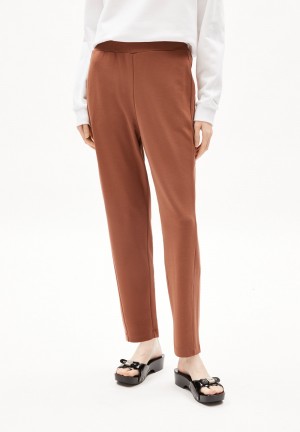 ARMEDANGELS MAGDAALENA Jersey Pants made of LENZING™ ECOVERO™ Mix Nutshell | 8160-WXQOS