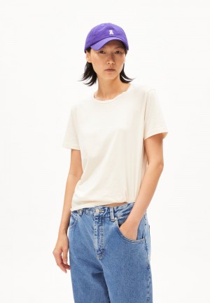 ARMEDANGELS MARAA LANAA T-Shirt Regular Fit made of Organic Cotton Undyed | 1639-KIOXC
