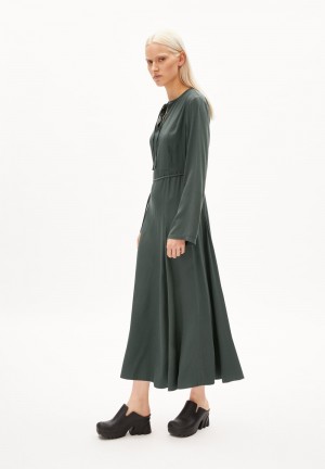 ARMEDANGELS MARIOLAANA Woven Dress Regular Fit made of LENZING™ ECOVERO™ Viscose Space Steel | 1680-VPYUG