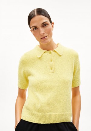 ARMEDANGELS MATILDIAAS Sweater Regular Fit made of Organic Cotton Mix Gelb Hell | 8579-SLWDU
