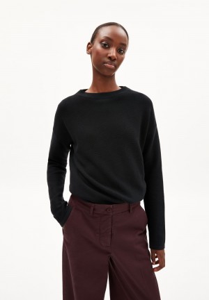 ARMEDANGELS MEDINAA Knit Sweater Regular Fit made of Organic Cotton Schwarz | 1524-XWTGB