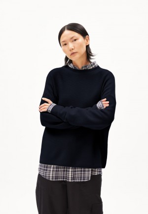 ARMEDANGELS MERINAA LINKS LINKS Sweater Loose Fit made of Organic Cotton Night Sky | 5937-YJSRE