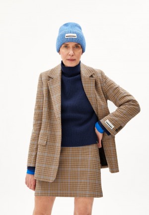 ARMEDANGELS MIKAALA PATTERN Blazer Relaxed Fit made of Organic Cotton Mix Dry Bark | 2318-WNRGP