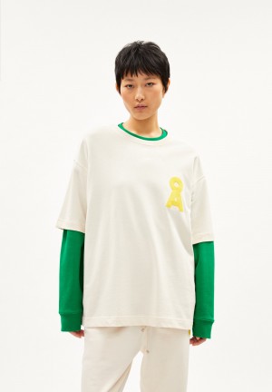 ARMEDANGELS MIKAAS ICONIC CAPSULE Heavyweight T-Shirt Oversized Fit made of Organic Cotton Mix Undyed | 0743-GSRBF