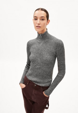 ARMEDANGELS MIKAELAA CLEAN UP Sweater Slim Fit made of Organic Cotton Mix Black-undyed | 0942-RFTOA