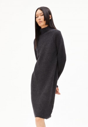 ARMEDANGELS MILLAANA Knit Dress Relaxed Fit made of Organic Wool Mix Steel Melange | 3450-NERQS