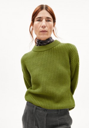 ARMEDANGELS MIYAAR SOLID Sweater Loose Fit made of Organic Wool Mix Dunkel | 7804-NBYKI
