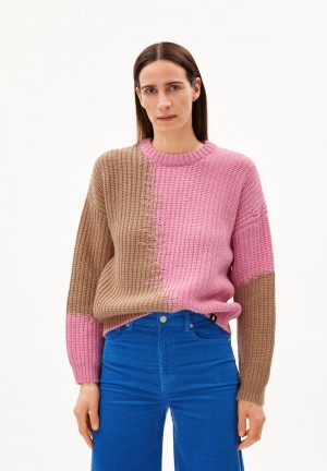 ARMEDANGELS MIYAAR Sweater Loose Fit made of Organic Wool Mix Rosa | 2019-RIMYW