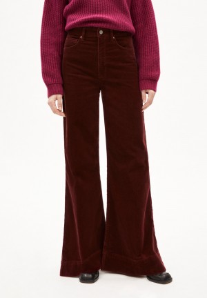 ARMEDANGELS MURLIAA CORDUROY Woven Pants made of Organic Cotton Mix Cranberry Juice | 9845-QULVY