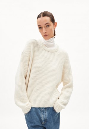 ARMEDANGELS NAARUKO Sweater Loose Fit made of Organic Wool Mix Oatmilk | 7453-XSDLU