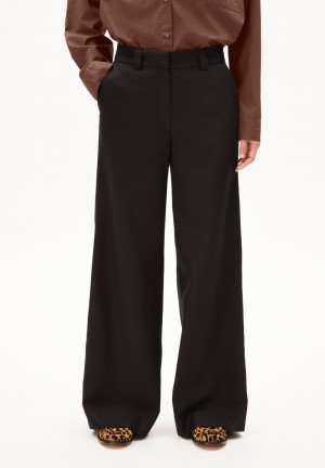 ARMEDANGELS NAGASSAA Woven Pants made of TENCEL™ Lyocell Mix Schwarz | 4708-ZHKJT