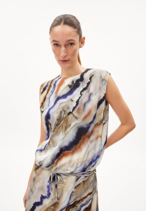ARMEDANGELS NERAA PÄRLAA Blouse Relaxed Fit made of TENCEL™ Lyocell Mix Cinnamon Dust | 6709-VPMXK