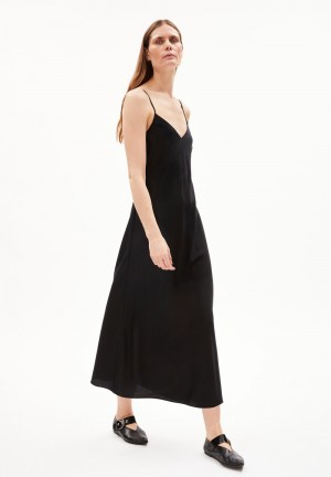 ARMEDANGELS NEYLAA Woven Dress Regular Fit made of TENCEL™ Lyocell Mix Schwarz | 5439-NMFCT