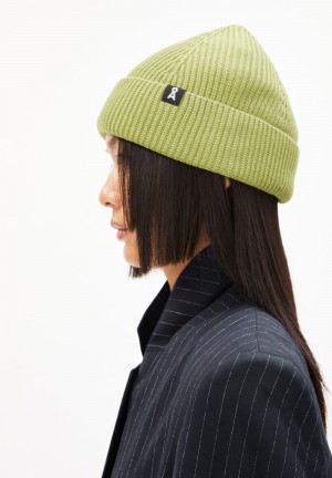 ARMEDANGELS NILDAAO COTTON Beanie made of Organic Cotton New Moss | 5031-CSXRD