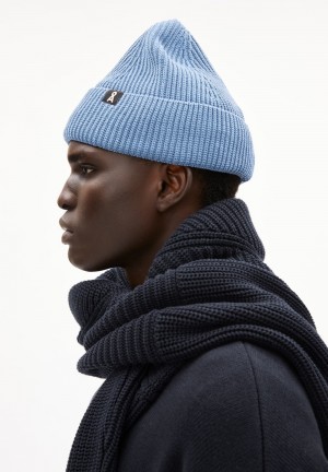 ARMEDANGELS NILDAAO COTTON Beanie made of Organic Cotton Blau | 2345-MFEOG