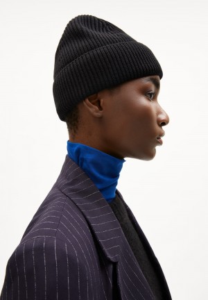 ARMEDANGELS NILDAAO ICONIC Beanie made of Organic Cotton Schwarz | 4096-QNYCH