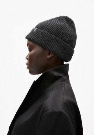 ARMEDANGELS NILDAAO WOOL Beanie made of Organic Cotton Steel Melange | 8204-SZPEI