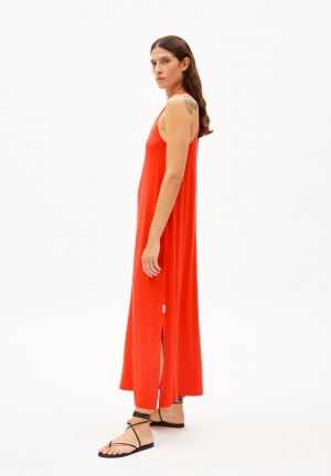 ARMEDANGELS NISAA LITAA Jersey Dress Regular Fit made of LENZING™ ECOVERO™ Mix Rot | 3480-ZQSCN