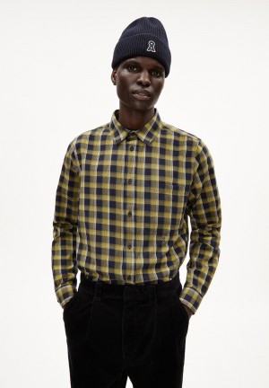 ARMEDANGELS NOAAMOS Shirt Relaxed Fit made of Organic Cotton Night Sky-new Moss | 8745-RETDA