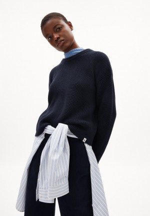 ARMEDANGELS NURIAAS Sweater Loose Fit made of Organic Cotton Night Sky | 0419-KYBXM