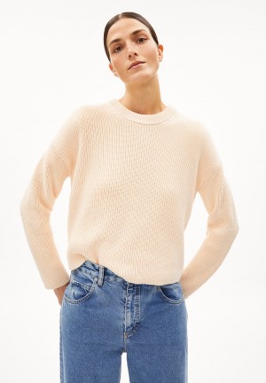 ARMEDANGELS NURIAAS Sweater Loose Fit made of Organic Cotton Vanilla Sky | 7465-KPNUJ