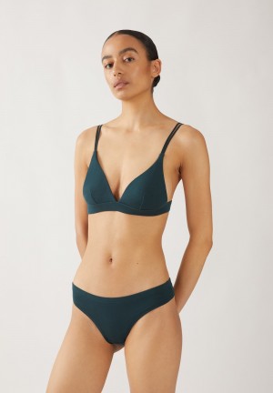 ARMEDANGELS OSAAM Triangle Bralette made of TENCEL™ Modal Mix Teal Stone | 0261-SGYBE