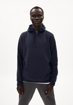 ARMEDANGELS PAARLO COMFORT Sweathoodie Regular Fit made of Organic Cotton Mix Night Sky | 0239-JEIQW