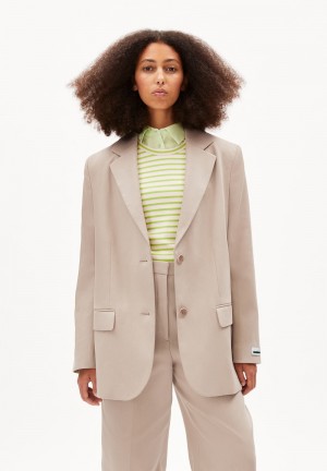 ARMEDANGELS PALILAA Blazer Loose Fit made of Organic Cotton Sand Stone | 4257-XOYZB