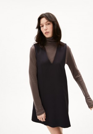 ARMEDANGELS PINAAFO Woven Dress Regular Fit made of LENZING™ ECOVERO™ Viscose Mix Dunkel | 6215-BDEJK
