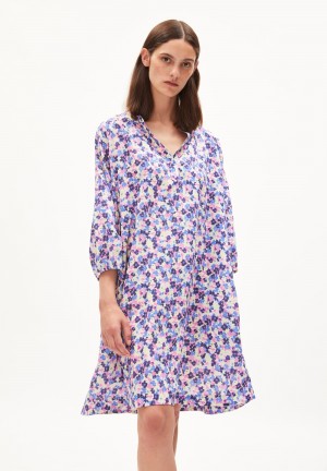 ARMEDANGELS PRISCAA MULTI FLORAL Dress Oversized Fit made of Tencel™ Lyocell Hell | 1702-EVHUZ