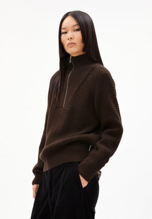 ARMEDANGELS RONYIAAS Sweater Loose Fit made of Organic Cotton Kaffee | 9183-TGSFJ