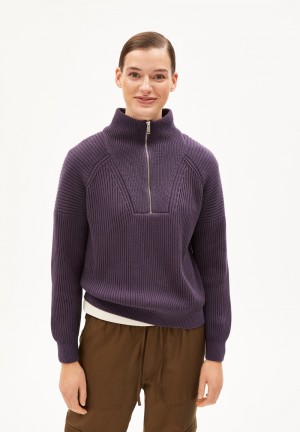 ARMEDANGELS RONYIAAS Sweater Loose Fit made of Organic Cotton Blau | 4680-SWAZL