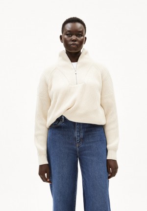 ARMEDANGELS RONYIAAS Sweater Loose Fit made of Organic Cotton Oatmilk | 7345-WRPFL