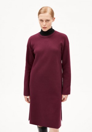 ARMEDANGELS ROSANNIAAS Knit Dress Relaxed Fit made of Organic Cotton Cranberry Juice | 3547-EAOXV
