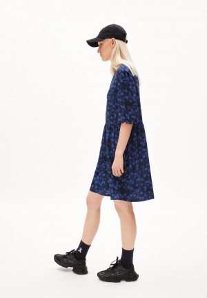 ARMEDANGELS ROSEAA MILLES FLEURS Woven Dress Relaxed Fit made of LENZING™ ECOVERO™ Viscose Night Sky | 0982-GQLDZ