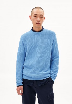 ARMEDANGELS SAALO Sweater Regular Fit made of Organic Cotton Blau | 2695-SRFCL