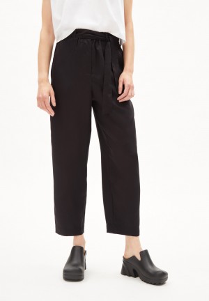 ARMEDANGELS SAAMERA Woven Pants Relaxed Fit made of TENCEL™ Lyocell Schwarz | 5169-ISDNT