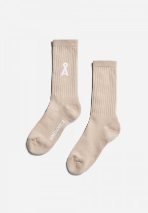 ARMEDANGELS SAAMUS BOLD Socks made of Organic Cotton Mix Sand Stone | 0824-UMXCB