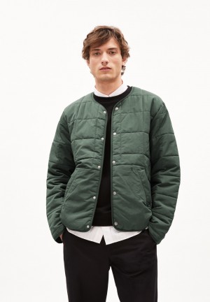 ARMEDANGELS SAANDON Blouson Jacket Regular Fit made of Polyamid Mix (recycled) Grün | 5760-PYEXQ