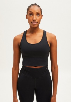 ARMEDANGELS SAANTOSHA LI Activewear Bra made of Polyamide Mix (recycled) Schwarz | 5691-OVEJW