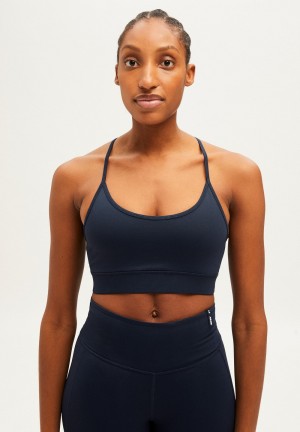 ARMEDANGELS SAATYA Activewear Bra made of Polyamide Mix (recycled) Indigo | 4970-QCEFN