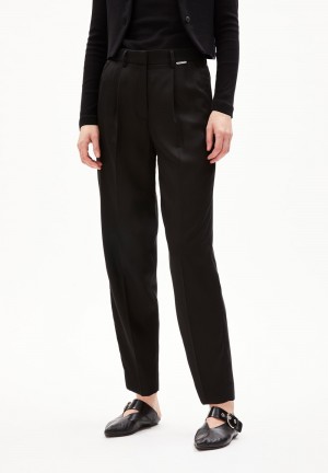 ARMEDANGELS SANDRINAA TAPERED Woven Pants made of TENCEL™ x REFIBRA™ Lyocell Schwarz | 4531-JKETM