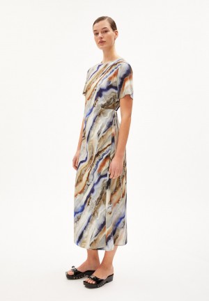 ARMEDANGELS SEDISAA PÄRLAA Woven Dress Regular Fit made of TENCEL™ Lyocell Mix Cinnamon Dust | 9735-EXCOU