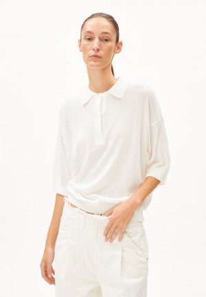 ARMEDANGELS SELIAA CREPE Sweater Oversized Fit made of Organic Cotton Weiß | 2946-GPLWI