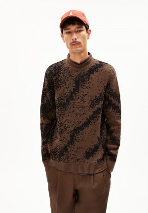 ARMEDANGELS SIVAAN Sweater Regular Fit made of Organic Cotton Earth-black | 6814-HNKEY